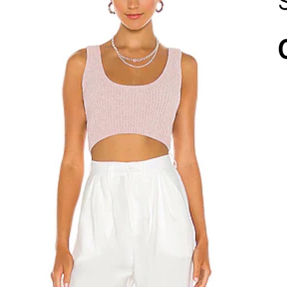 SNDYS Dusty Pink Nettie Knit Tank